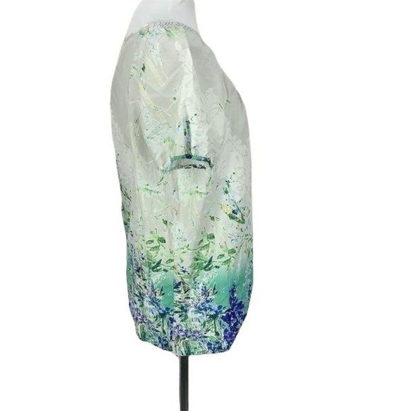 Hester & Orchard‎ XL peasant Floral Cap Sleeve Top Blouse - Picture 4 of 9